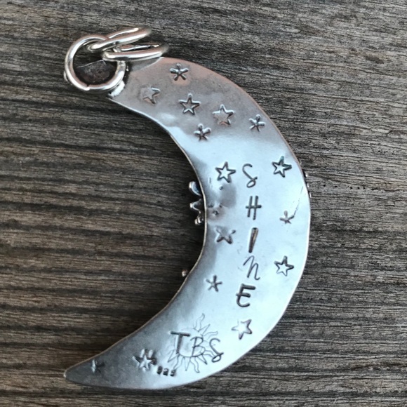 ❌SOLD❌Sunflower Moon Stars Pendant Amethyst Stones - Picture 4 of 7